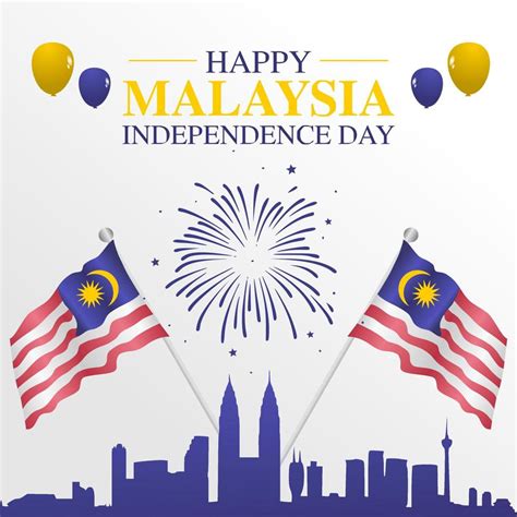 Malaysia Independence Day vector lllustration 5348145 Vector Art at ...