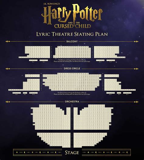 Seating Chart | Harry Potter Play | Lyric Theatre Broadway