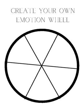 Emotion Wheel Worksheet by Lauren Daniels | TPT