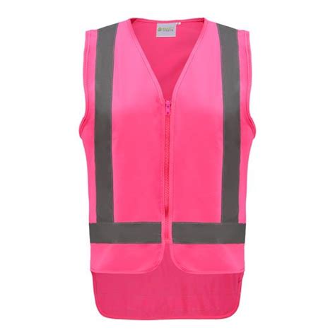 Pink Vest front | Safety Vests New Zealand