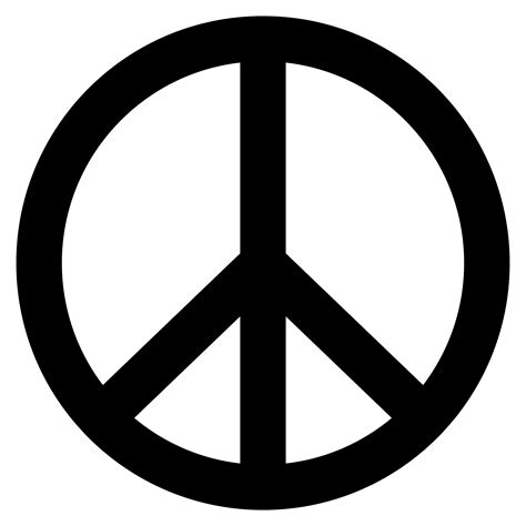 Clipart - Plain Peace Symbol