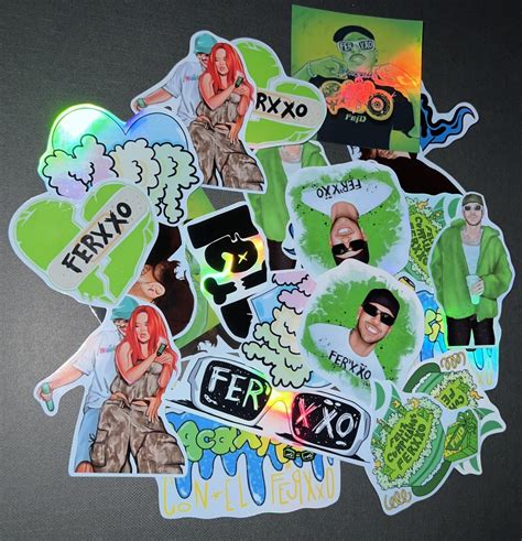 Holographic Feid Ferxxo Sticker Packs Waterproof - Etsy