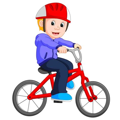 Boy riding a bike Stock Vector Image by ©jenyakot86.gmail.com #352977940