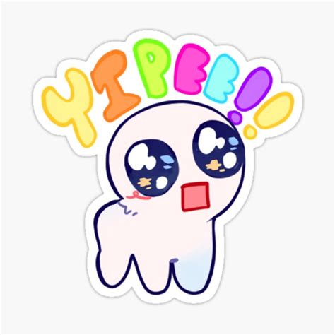 "yippee !!!" Sticker for Sale by omeletteyyy | Redbubble