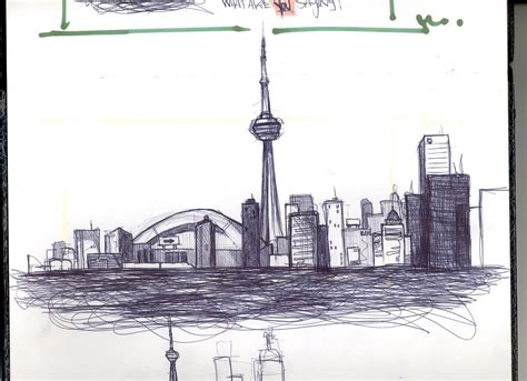 Toronto Skyline Drawing at PaintingValley.com | Explore collection of ...