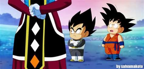 Little Vegeta and Goku training. : dbz