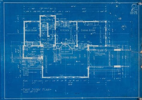 a blueprint drawing of a house that is under construction