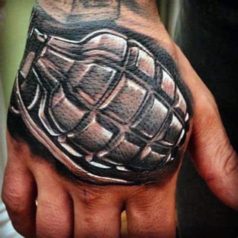 50 Grenade Tattoo Designs For Men - Explosive Ink Ideas