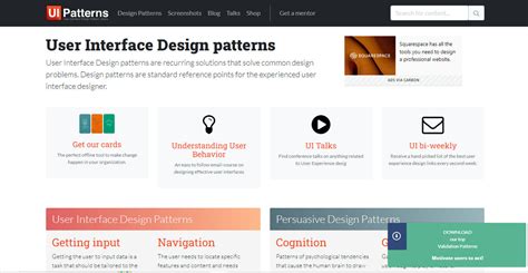 10 Great Sites for UI Design Patterns | IxDF