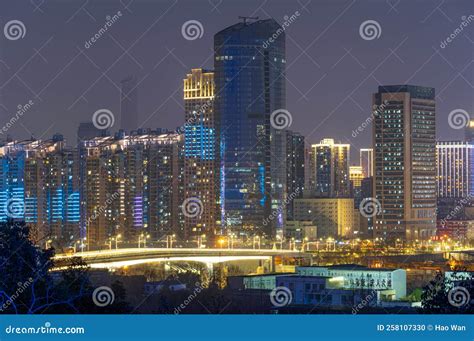 Wuhan City Skyline Scenery in Wuahn, Hubei, China Editorial Image ...