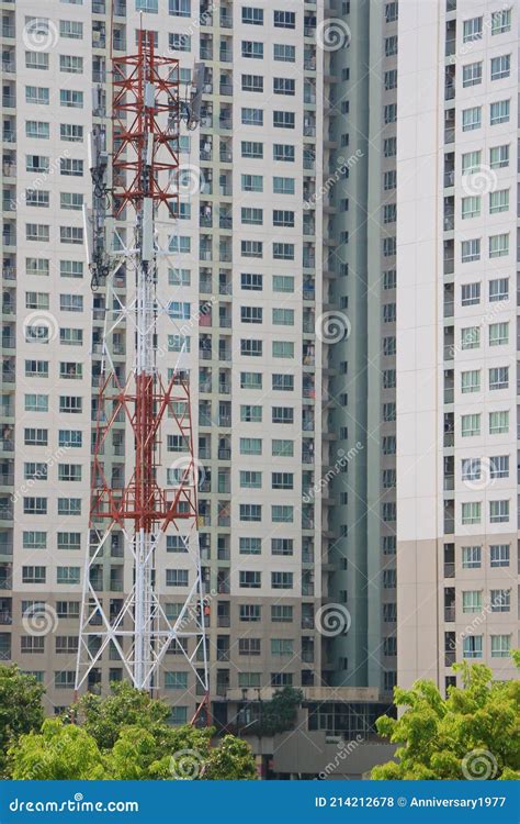 Cellular tower stock photo. Image of cellphone, tower - 214212678