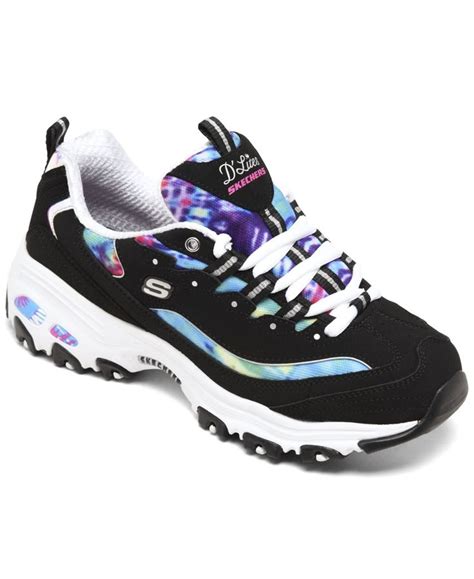 Skechers Women's D'Lites - Summer Fiesta Wide Width Walking Sneakers ...