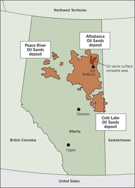 oil sands map | Peace river, Cold lake, Athabasca