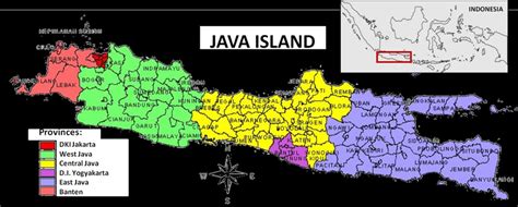 -25. Administration map of Java Island Java is almost entirely of ...