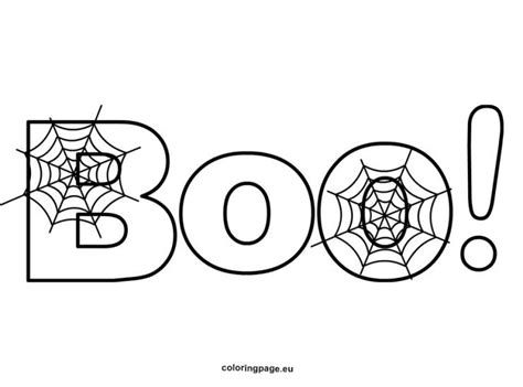 Boo coloring page free | Coloring Page