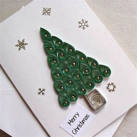 37 Easy DIY Christmas Card Craft (23) | Christmas card crafts, Paper ...