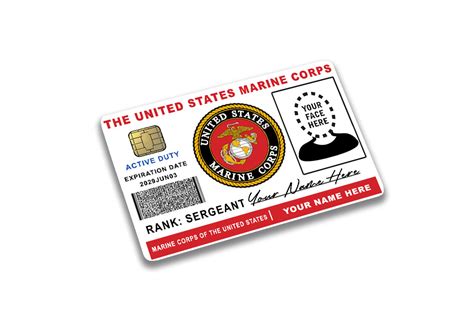 Custom US Marine Corps License ID Card