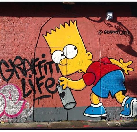 Bart Simpson Graffiti | Street art, Murals street art, Street graffiti