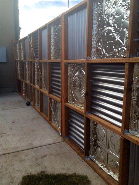 corrugated metal fences | Corrugated metal fence, Metal fence panels ...