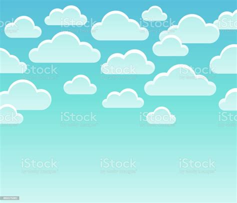 Stylized Clouds Theme Image 7 Stock Illustration - Download Image Now ...