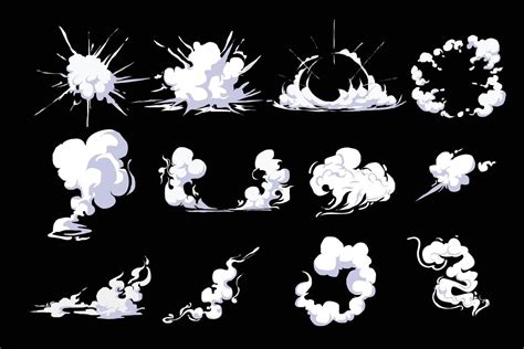 smoke cloud comic set - vector 2242669 Vector Art at Vecteezy