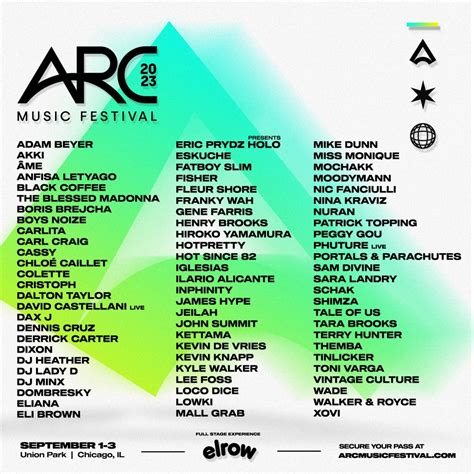 ARC Music Festival Impresses Yet Again With 2023 Set Times & Lineup ...