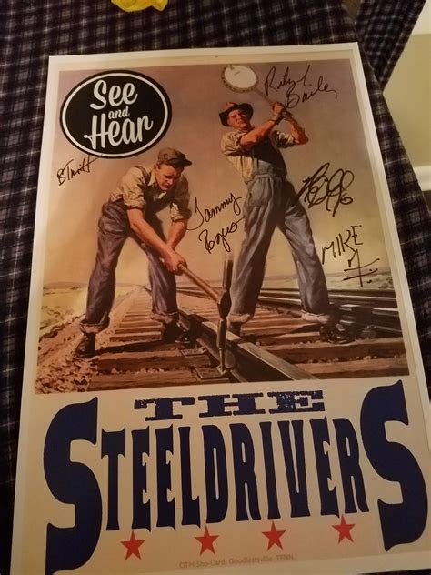 Got signatures from all the members of The Steeldrivers!! : r/Bluegrass