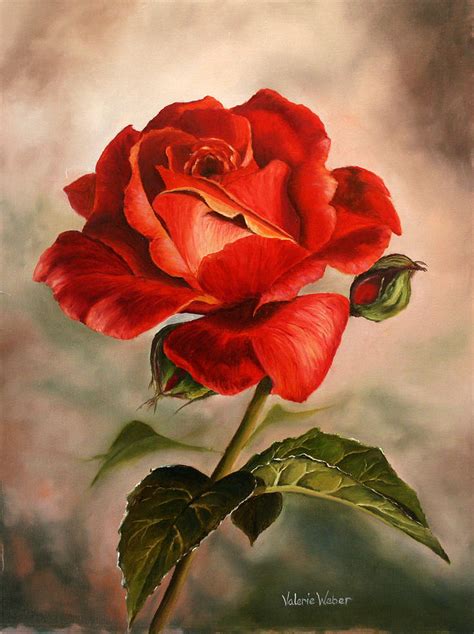 Realistic Red Rose Oil Painting | ubicaciondepersonas.cdmx.gob.mx