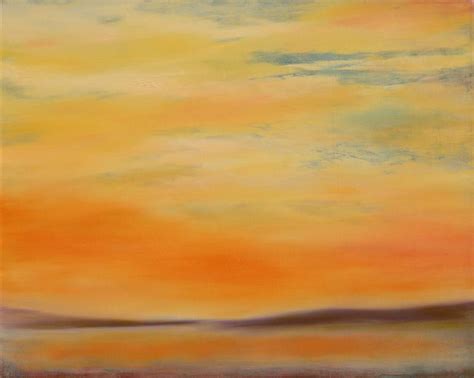 Yellow Sky Painting by Sheryl Tempchin | Saatchi Art