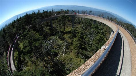 Clingmans Dome Observation Tower in the Great Smoky Mountains National Park