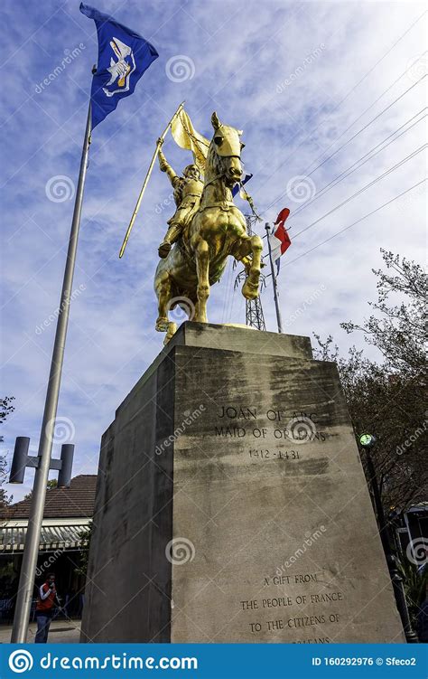 Joan of Arc, Maid of Orleans, Statue at the French Quarter, New Orleans ...