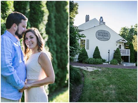 lauren + jeff | general warren inn romantic garden engagement — urban ...