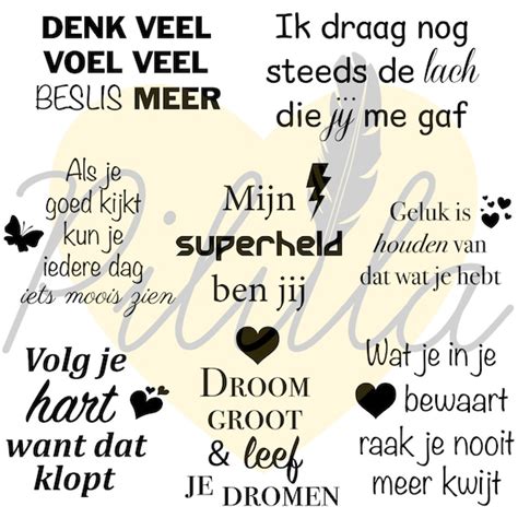 Dutch Quotes Nederlandse uitspraken pakket silhoutte | Etsy