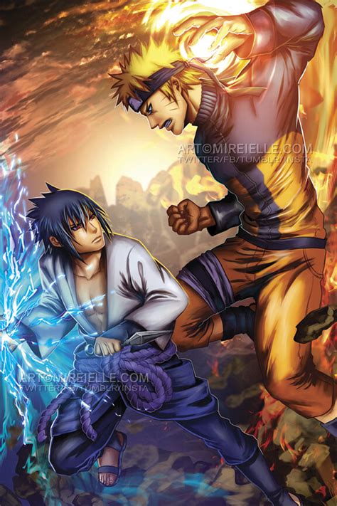 ArtStation - Naruto vs Sasuke