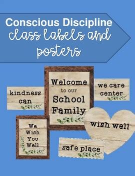 Conscious Discipline Printables- Classroom Posters by Connected N SPED