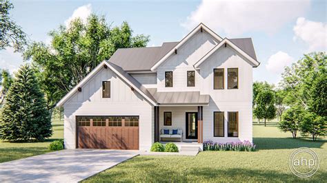 Affordable 3 Bedroom 2 Story Modern Farmhouse Plan | Walnut