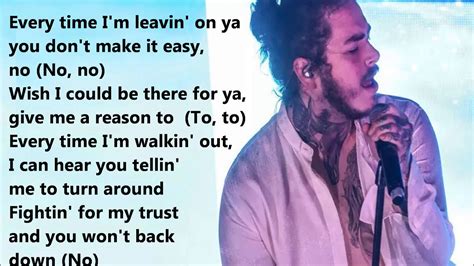 Post malone sunflower clean luyrics - waterthai