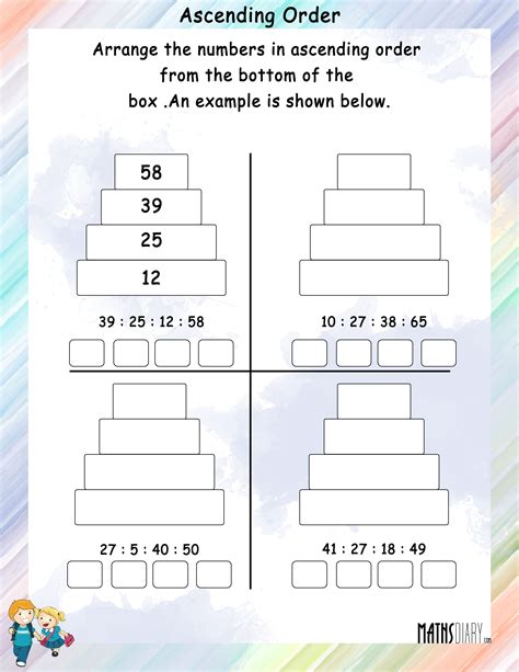 Ascending Order Worksheets For Grade 1 - Breadandhearth