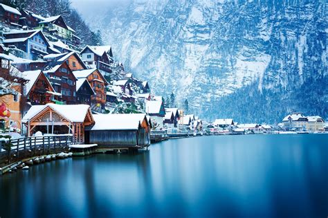 Wallpaper : 2048x1365 px, Austria, Hallstatt, house, lake, landscape ...