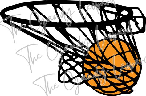 Basketball Swoosh Net Sports Clipart High School College Sports Team - Etsy