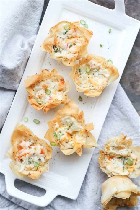 Seafood Phyllo Cups Appetizers - Valentina's Corner