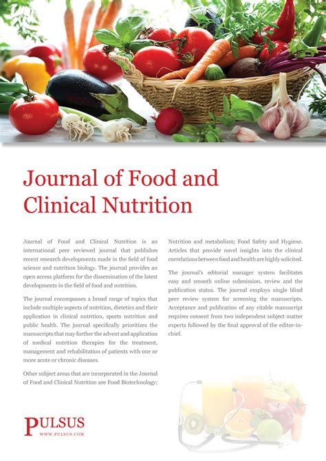 Journal of Food and Clinical Nutrition - Peer Reviewed Journals