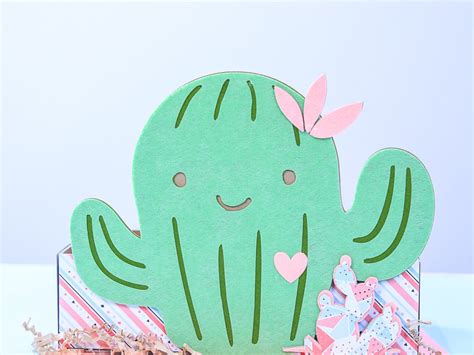 Make A Cactus Valentine Box and Card with Cricut Maker - Kim Byers