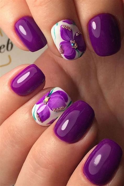 1001+ Ideas de diseño de uñas para el verano 2017 | Purple nails, New ...