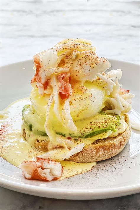 Crab and Avocado Eggs Benedict - foodiecrush.com