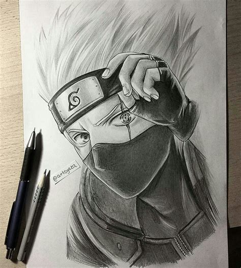 My Drawing Of Kakashi Hatake! | Kakashi drawing, Anime character ...