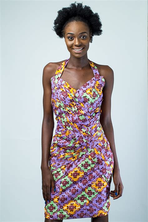 Benin traditional wax print classic dress - Kipfashion | African ...