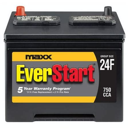 EverStart Maxx Lead Acid Automotive Battery, Group Size 24F - Walmart.com