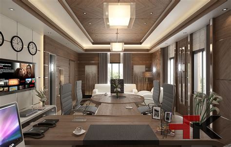 hisham Elkahki on Behance | Ceo office, Office ceiling design, Modern ...