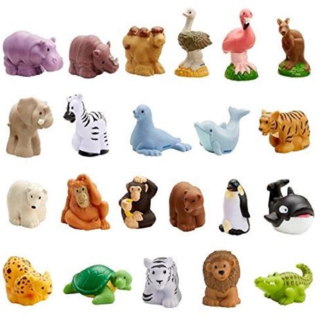 Amazon.com: Fisher-Price Little People Zoo Animal Friends Set of 22 ...